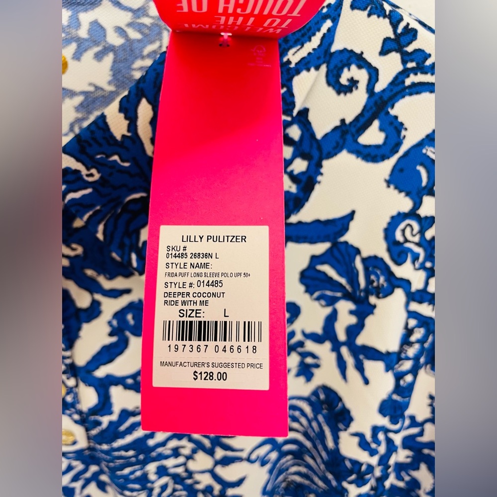 Blue and White Women's UPF 50+ Luxletic Frida Polo
Deeper Coconut Ride With Me - Picture 4 of 4